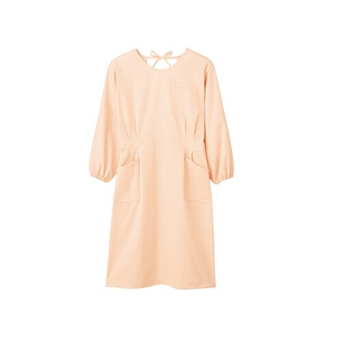 予防衣 レディス 長袖 シェルピンク