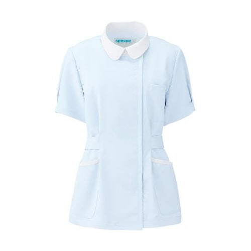 レディスジャケット半袖 サックス LL