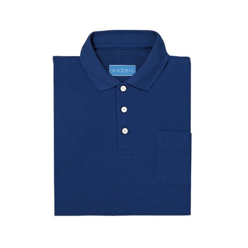 ポロシャツ半袖 ネイビー 4L