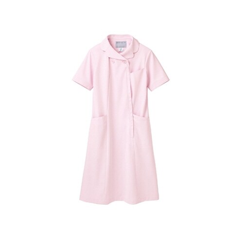ナースワンピース 半袖 ピンク