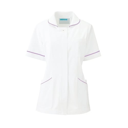 レディスジャケット半袖 パープル 4L