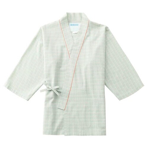 患者衣上衣(甚平型) グリーン S