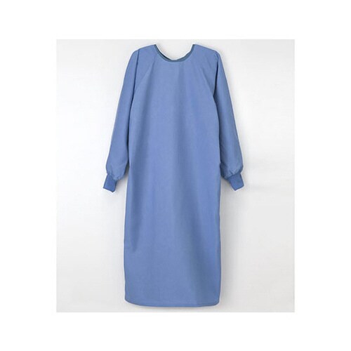 手術ガウン(左ひも止め式) ブルー LL