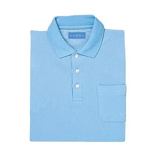 兼用ポロシャツ半袖 サックス 3L