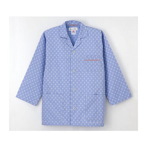 男女兼用患者衣パジャマ型 ブルー LL