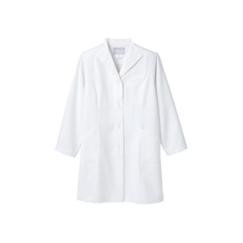 診察衣 レディス 長袖S 白