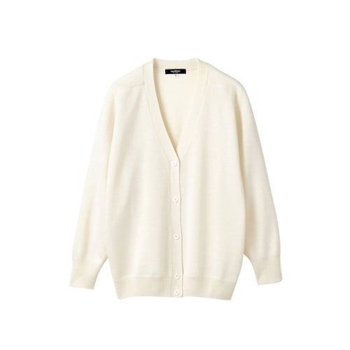 カーディガン 長袖 白