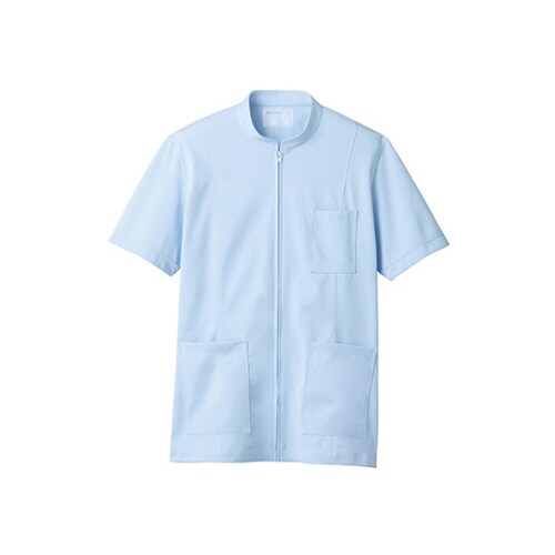 ケーシー メンズ 半袖 サックス