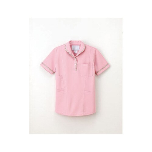 ニットシャツ ピンク LL