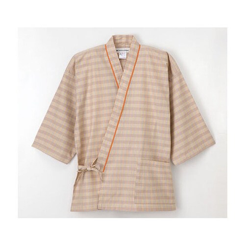 患者衣じんべい型 ベージュ S