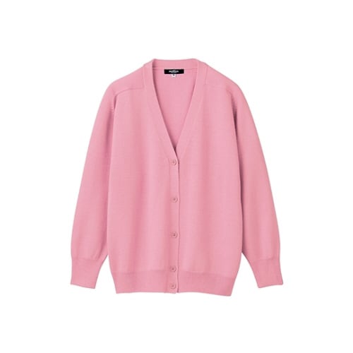 カーディガン 長袖 ピンク
