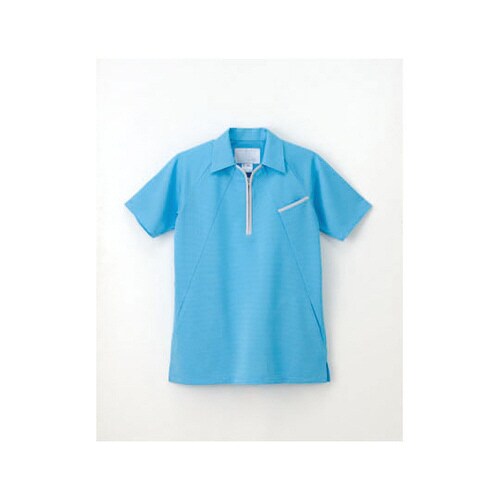 ニットシャツ ブルー BL