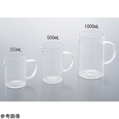 ガラス手付きビーカー 500mL