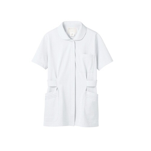 ナースジャケット 半袖 白 サイズ/LL