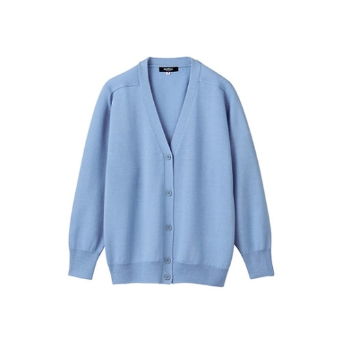 カーディガン 長袖 ベビーブルー