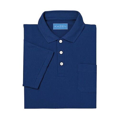 兼用ポロシャツ半袖 ネイビー M