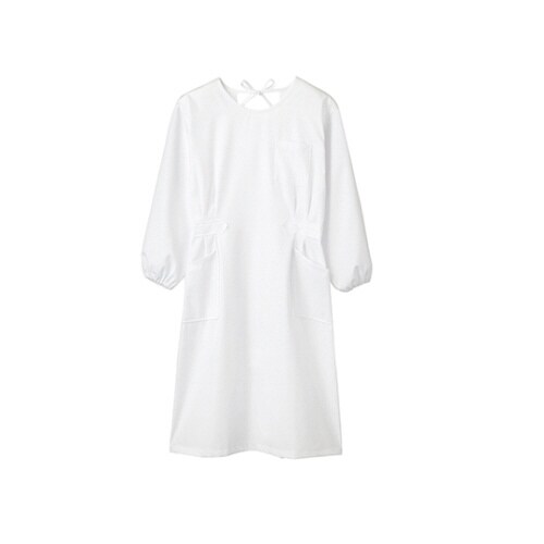 予防衣 レディス 長袖 白