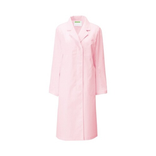 レディス診察衣S型 長袖 ピンク L