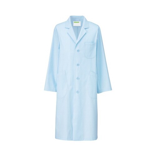 メンズ診察衣S型長袖 サックス LL