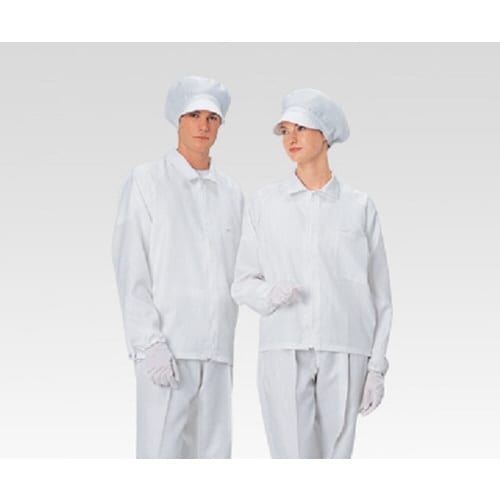 無塵衣・AS249C 男女兼用上着 白 4L