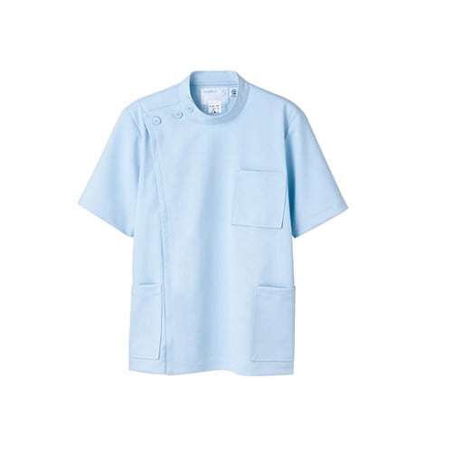 ケーシー メンズ 半袖 サックス