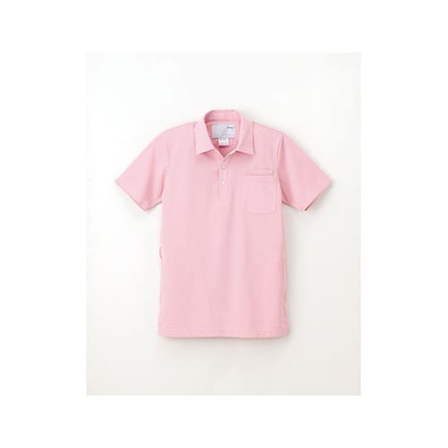 ニットシャツ ピンク M