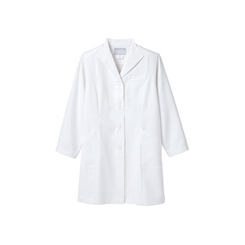診察衣 レディス 長袖S 白