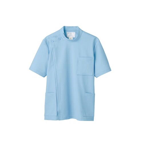 ケーシー メンズ 半袖 サックス