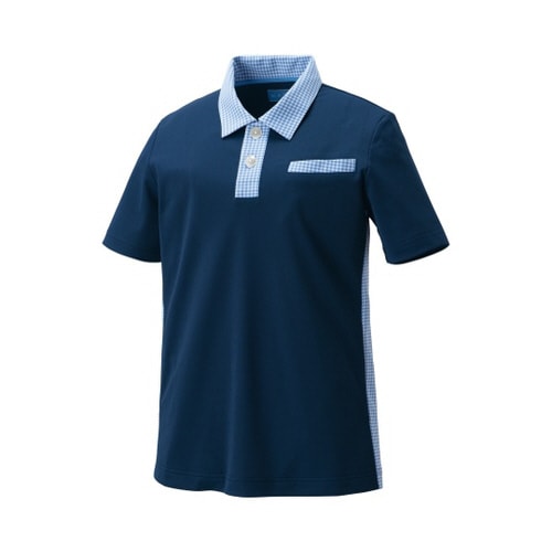 ニットシャツ ネイビー SS