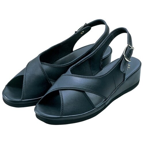 ナースサンダル 黒 22cm