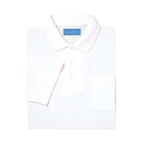 兼用ポロシャツ半袖 白 4L