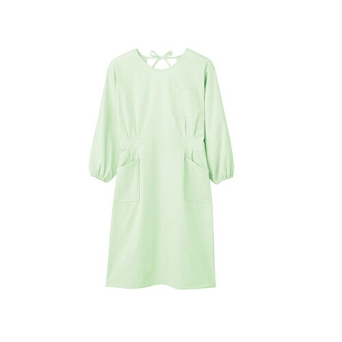 予防衣 レディス 長袖 パステルグリーン