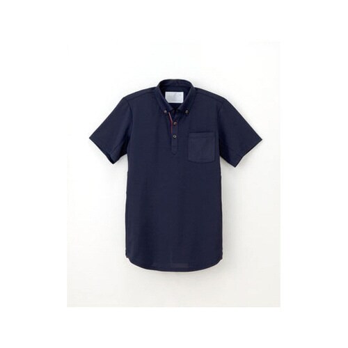 ニットシャツ ネイビー BL