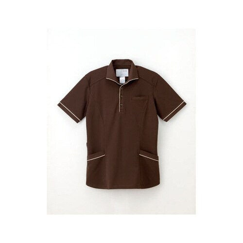 ニットシャツ ブラウン SS