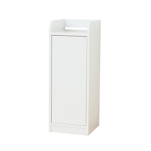 鏡面モデム収納ラック スリム ホワイト