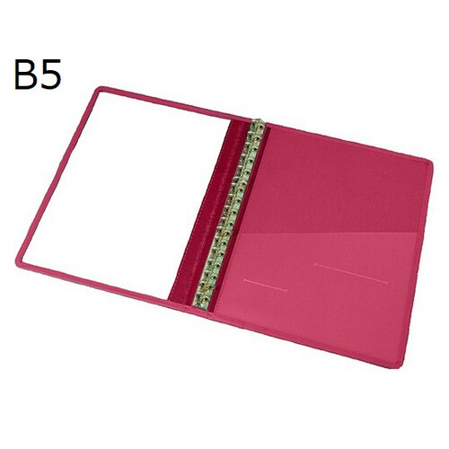 カルテブッククリアータイプB5 40mm26穴 赤