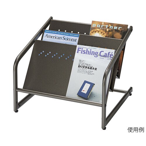 マガジンラック フロアタイプ ガンメタリック