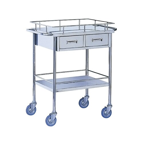 回診車 2段引き出し付