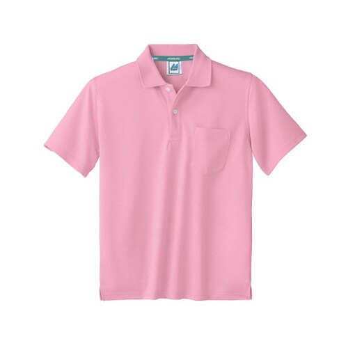 ポロシャツ 兼用 半袖 ピンク LL