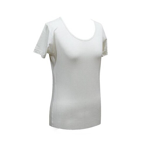 レディースアンダー半袖シャツ 白 S−M