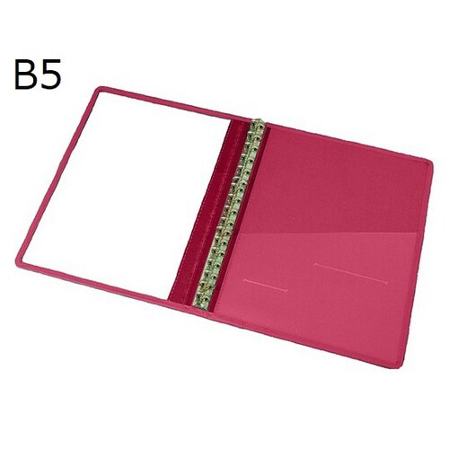 カルテブッククリアータイプB5 30mm26穴 赤