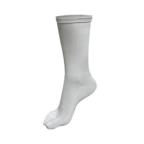 イオカ−C21五本指ソックス ライトグレー L