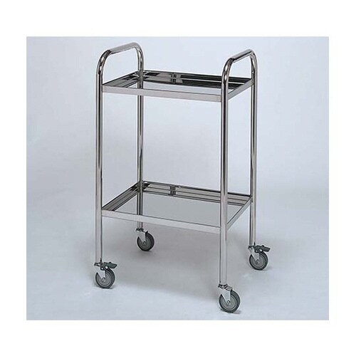 ステンレスワゴン アーチ型回診車M (立上) 2段