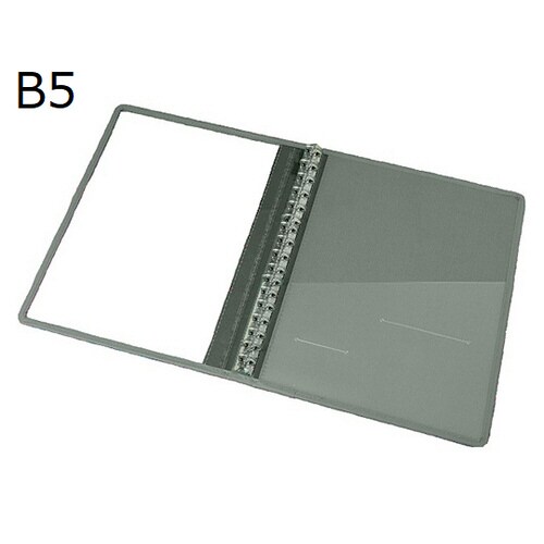 カルテブッククリアータイプB5 40mm26穴 灰