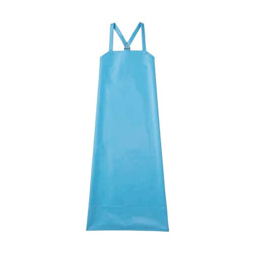 防水エプロン フリー ブルー