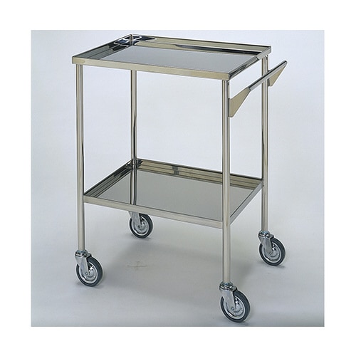 ステンレスワゴン 回診車L (立上) 2段