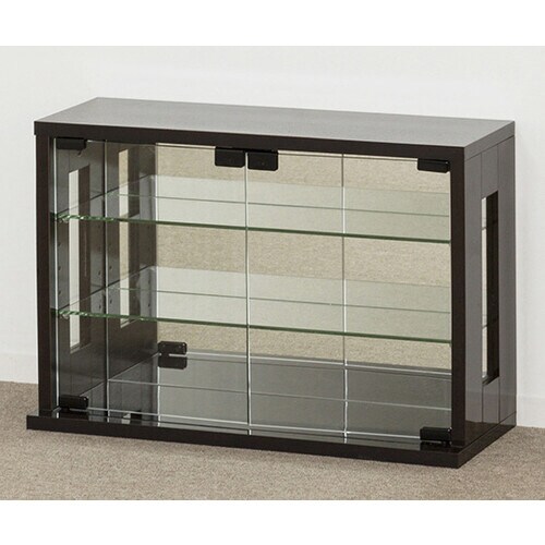 卓上コレクションケース 横型 ダークブラウン