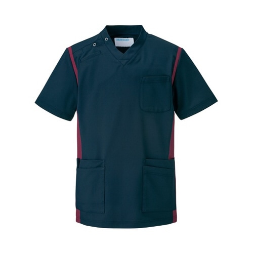 スクラブ(男女兼用) ネイビーxワイン 4L