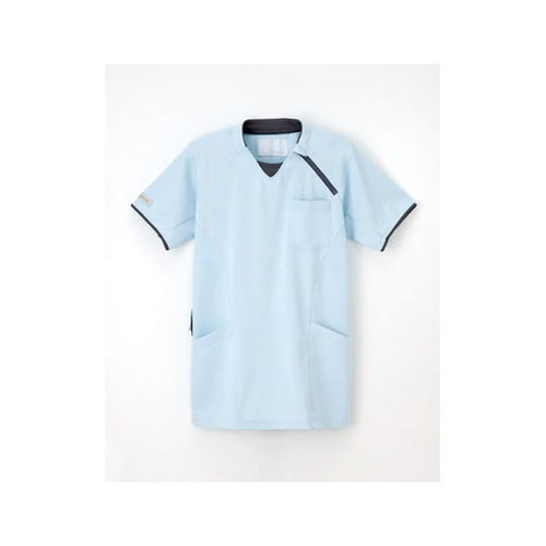 ニットシャツ(男女兼用) アクア M