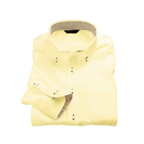 ニットシャツ 兼用 長袖 イエロー SSS